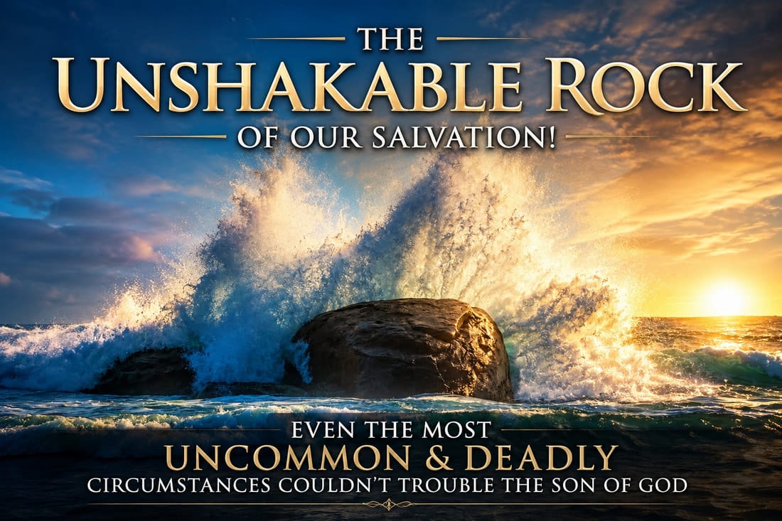 The Unshakable Rock of Our Salvation: Even the Most Uncommon & Deadly Circumstances Couldn’t Trouble the Son of God