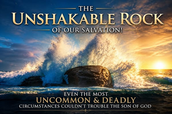 The Unshakable Rock of Our Salvation: Even the Most Uncommon & Deadly Circumstances Couldn’t Trouble the Son of God